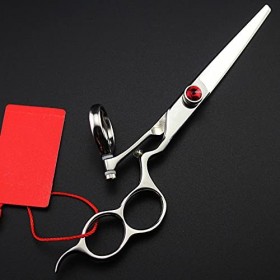 Ciseaux de coupe de cheveux, ciseaux de coupe de cheveux professionnels 440c à rotation de mouche de 6,0 pouces, ciseaux de c...