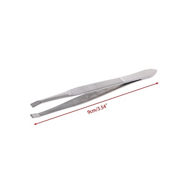 VANGLI Tweezers Professional Stainless Steel Eyebrow Hair Removal Tweezer Flat Tip Tool New Drop Shipping