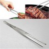 VANGLI Tweezers Home Medical Garden Kitchen BBQ Tool DIY Toothed Tweezer Long Barbecue Food Tong Straight Tweezer Stainless S