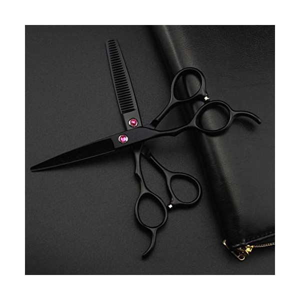 Ciseaux de coiffure professionnels gauchers, kit de coupe de cheveux