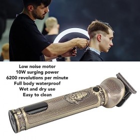 Tondeuse à Cheveux électrique Multifonction à Faible Bruit USB Tondeuse à Cheveux étanche électronique pour Salon de beauté