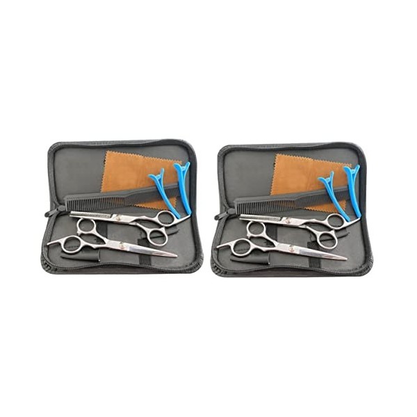 FRCOLOR Gel Pour Cils 3 Ensembles Pcs Tondeuses Professionnelles Pour Barbiers Ciseaux De Coupe De Cheveux Ciseaux De Coiffur