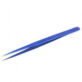 VANGLI Tweezers Ultra thin tweezers flying wire blue stainless steel sharp hardening industrial tweezers hand tools for mobil