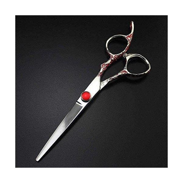 Ensemble de coiffure Professionnel Japon acier 6 pouces Rouge Prune poignée cheveuxciseaux de coupe de cheveux salon de coupe