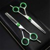 Set de coiffure Professional Japan 440c Green gem haircoiffure ciseaux maquillage ciseaux salon amincissement cisailles coupe