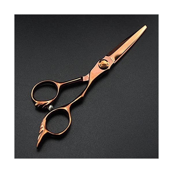 Coupe de cheveuxciseaux de coupe de cheveux Kit Professional Japan 440c 6 en bronze Ciseaux de coupe de cheveux Amincissement