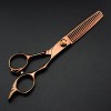 Coupe de cheveuxciseaux de coupe de cheveux Kit Professional Japan 440c 6 en bronze Ciseaux de coupe de cheveux Amincissement