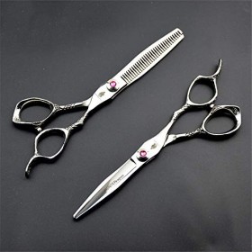 Ensemble de combinaisons de ciseaux de coupe de cheveux de coiffure Ciseaux de coupe de cheveux Super Sharp Professional Barb