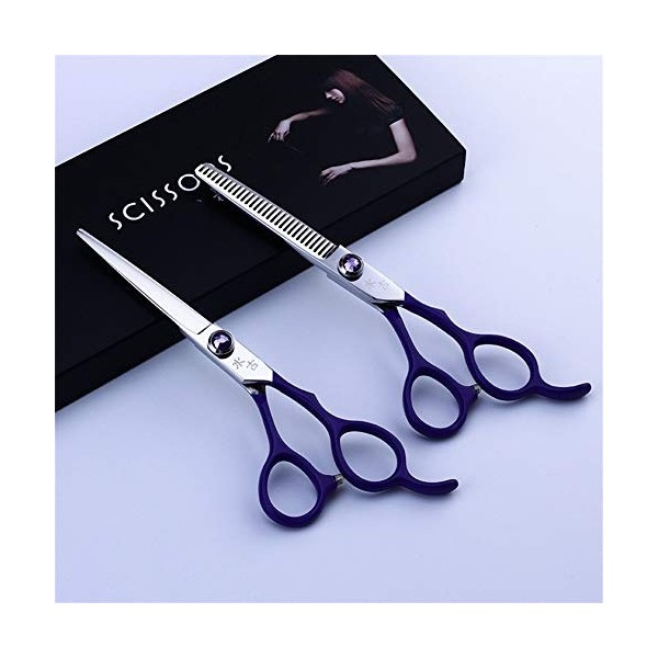 Ciseaux de coupe de cheveux Kit doutils de coupe de cheveux Ensemble de ciseaux de coupe de cheveux en acier inoxydable Shar