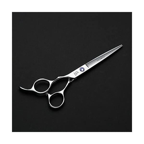 C Kit de ciseaux de coupe de cheveux pour gaucher, ciseaux de coiffure de 6 pouces, ciseaux de coupe de cheveux à coupe plate