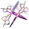 Sharonds violet 5,5/6 / 7 pouces exquis 440c professionnel coiffeur salon de coiffure ciseaux spéciaux 6 pouces - 3PC 