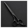 OUYOXI 6 pouces Black Barber Scissors, Hairthinning, Barber Scissors, Coiffeur’s Scissors Couleur : Set Coupe 