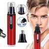 Nose Hair Trimmer For Ears Finisher Men Femme - Tondeuse à Barbe Nez Sourcils, Tondeuse Du Nez Oreilles Électrique, Rasoir à 