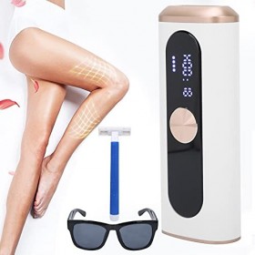 Épilation IPL pour Femmes, Appareil Dépilation IPL Portable Indolore Machine Dépilation Professionnelle Blanc 110-240V EU 