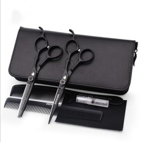 DOENBOLO Ciseaux à Cheveux Ensemble de Ciseaux de Coupe de 6 Pouces en Acier Inoxydable en Acier Inoxydable tijeras de peluqu