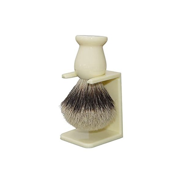 AnSafe Blaireau Haute qualité Cheveux de Blaireau Durable Poignée en résine Barbe Savon Brosse en Mousse Fait Main Rasage Bro