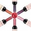 6 Couleurs Rouge à Lèvre Waterproof Longue Tenue,Liquide Mat Hydratant Brillant Maquillage à Lèvres,Lipstick Design à La Mode
