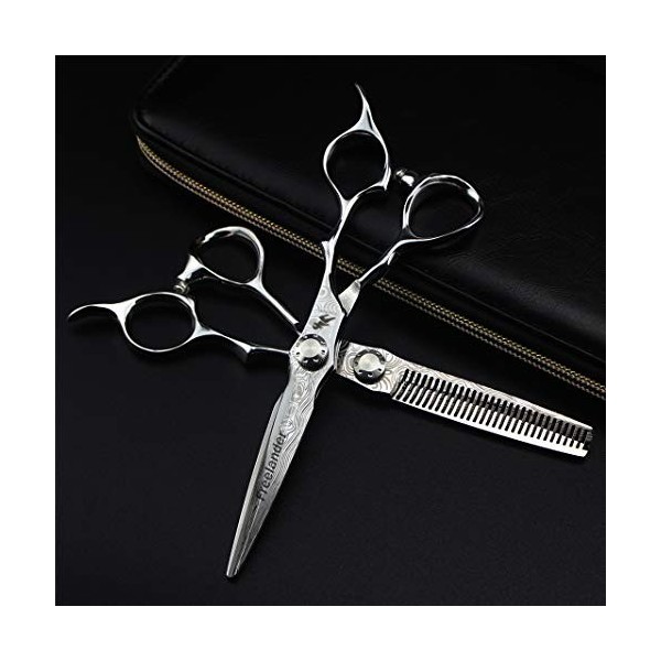 Professional 6.0 Pouces Ciseaux de Coiffure + Diluant Dents de Coupe de Cheveux Ciseaux Set Haute qualité Barber Personnalité