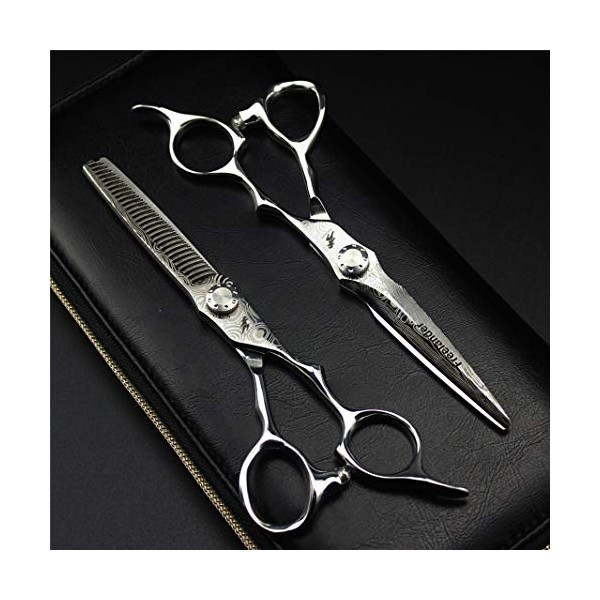 Professional 6.0 Pouces Ciseaux de Coiffure + Diluant Dents de Coupe de Cheveux Ciseaux Set Haute qualité Barber Personnalité