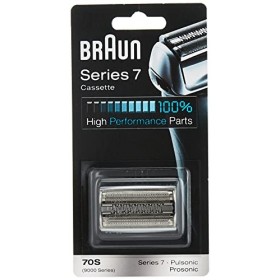 Braun Pièce de Rechange 70S Argentée pour Rasoir Compatible avec Rasoirs Series 7, 1 Pièce & Clean And Renew Recharge De Cart