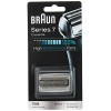 Braun Pièce de Rechange 70S Argentée pour Rasoir Compatible avec Rasoirs Series 7, 1 Pièce & Clean And Renew Recharge De Cart