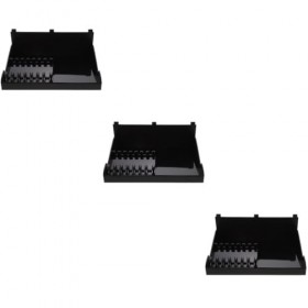 minkissy 3 Pièces Ciseaux Peigne Prise Barber Ciseaux Cheveux Cisaillement Titulaire Coiffure Outil En Plastique Porte-ciseau