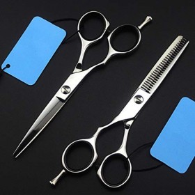 Ciseaux de coupe de cheveux, 5,5 pouces professionnels 440c ciseaux à cheveux pour gauchers coupant les ciseaux de coupe de c...