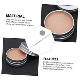 Beavorty 8 Ensembles De Cire De Maquillage À Effets Spéciaux Spatule Pour Le Visage Moulage Professionnel Cire De Cicatrice C