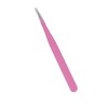 VANGLI Tweezers Stainless steel pink straight tube bending forceps for eyelash extension Size : 01 