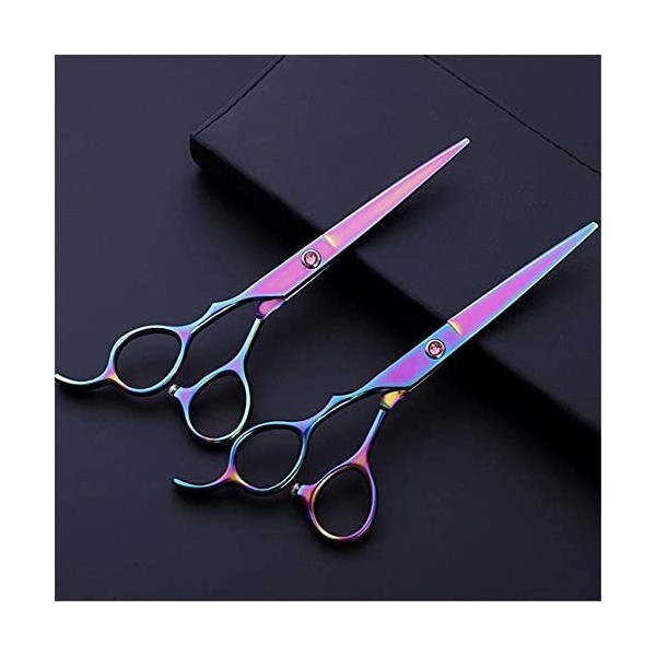 Ciseaux de coiffure Série gaucher Sharp Salon Stylist Cisailles Kit doutils de coupe de cheveux pour gaucher Ciseaux de coif