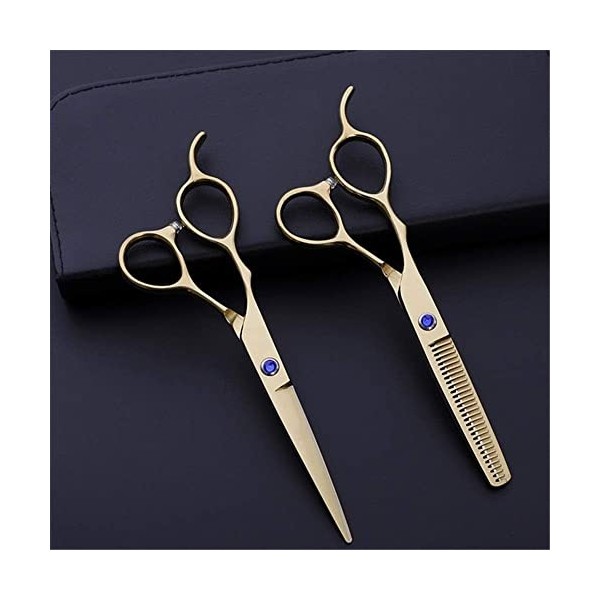 Ciseaux de coiffure Série gaucher Sharp Salon Stylist Cisailles Kit doutils de coupe de cheveux pour gaucher Ciseaux de coif