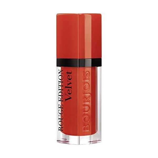 Bourjois - Rouge à lèvres Rouge Edition Velvet - Formule liquide - Fini mat et intense - Longue Tenue - 20 Poppy Days 7,7ml