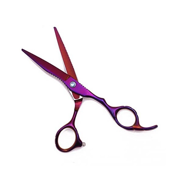 OUYOXI Ciseaux De Coiffeur, 6 Pouces De Poche Coiffeur Coiffeur Coiffeur Courbé pour La Coupe De Cheveux Beauté Coiffeur Cise