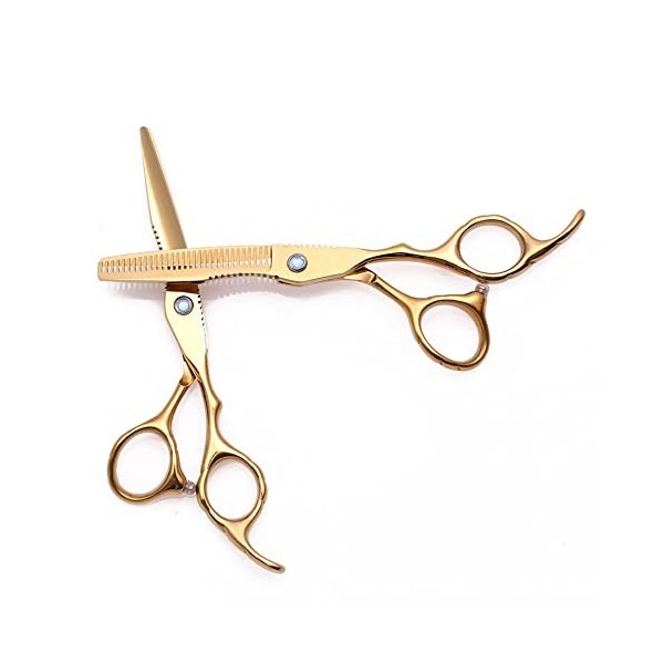 OUYOXI Ciseaux De Coiffeur, 6 Pouces De Poche Coiffeur Coiffeur Coiffeur Courbé pour La Coupe De Cheveux Beauté Coiffeur Cise