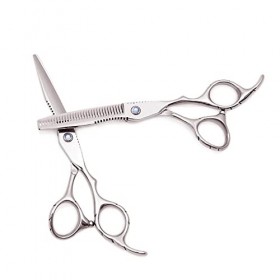 OUYOXI Ciseaux De Coiffeur, 6 Pouces De Poche Coiffeur Coiffeur Coiffeur Courbé pour La Coupe De Cheveux Beauté Coiffeur Cise