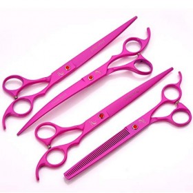 Xiaozhoukeji Ciseaux de toilettage de Cheveux danimal familier Cisaillement de Cisaillement et Cisaillement de Bord Droit-La ...