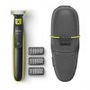 Philips OneBlade Face QP2520/65 Tondeuse Edge Rasage pour toutes les longueurs de cheveux 3 x Click on Stubble Combs Recharge