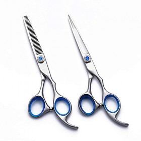 Ciseaux professionnels pour cheveux humains, surface grise mate de 6 pouces, 440C 62Hrc, ciseaux de coiffure, ciseaux de coup