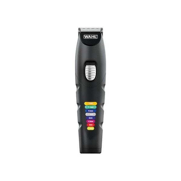 Wahl Color Trim Advanced Multiroomer, peignes de guidage innovants à code couleur, 240 minutes dautonomie, chargeur USB, idé