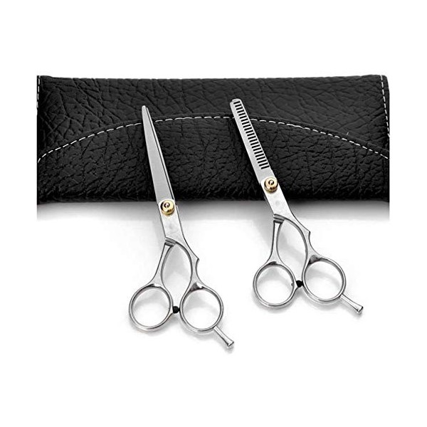 Set de coiffure 1 set 2 pièces ajouter sac coiffureciseaux de coupe de cheveux 6 15cm acier inoxydable coiffureciseaux de 