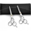 Set de coiffure 1 set 2 pièces ajouter sac coiffureciseaux de coupe de cheveux 6 15cm acier inoxydable coiffureciseaux de 