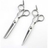 Haarschere Ciseaux de Coiffure,Ciseaux de Coupe de Cheveux Ciseaux de Coiffeur,Ciseaux Ciseaux de Coiffure,Argent,Set