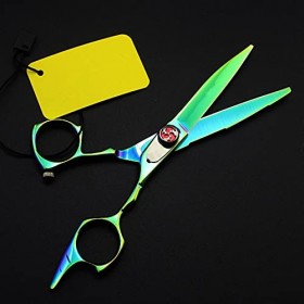 Ciseaux de coupe de cheveux, 5,5 pouces professionnels 440c coupe ciseaux de cheveux Salon maquillage cisailles coupe outils 