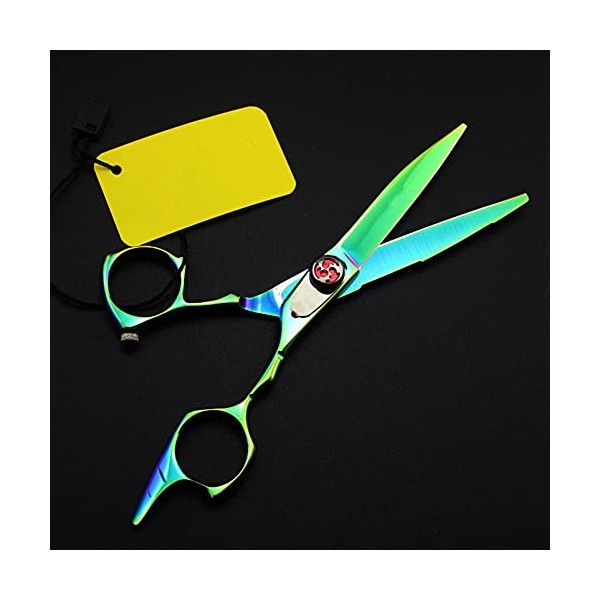 Ciseaux de coupe de cheveux, 5,5 pouces professionnels 440c coupe ciseaux de cheveux Salon maquillage cisailles coupe outils 