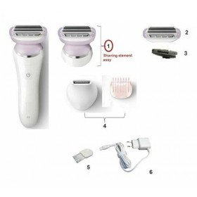 Base et feuille de lélément de la tête de rasage Shaving Head Element Assy Base & Foil Blade Compatible With Philips Ladysha