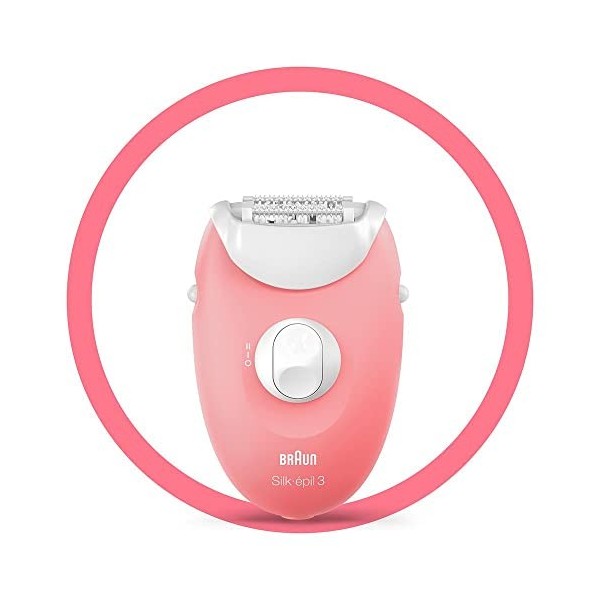 Braun Silk-épil 3 3-176 Épilateur longue durée Blanc/rose