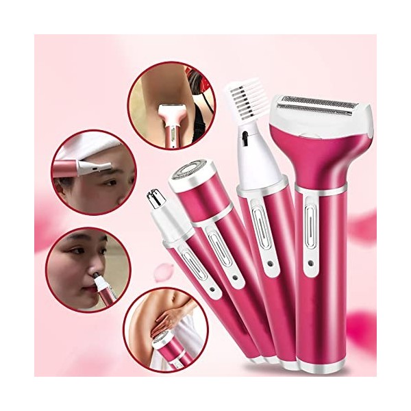 Épilateur Compact Rasage Et Tondeuse - Épilateur Électrique Tondeuse Femme, Tondeuse Bikini Styler, Coffret Dépilation Rasoi