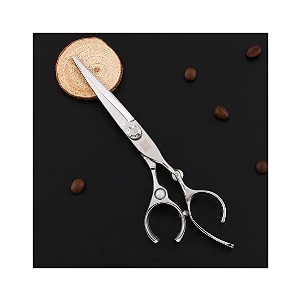 Ciseaux professionnels à bords de rasoir pour salon de coiffure, ciseaux plats, ciseaux à cheveux clairsemés, coupes de cheve