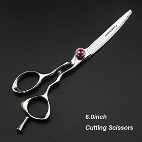 Ciseaux de coupe de cheveux, ciseaux de coiffure professionnels de 6 pouces, ciseaux de coupe de cheveux argentés, outils de 