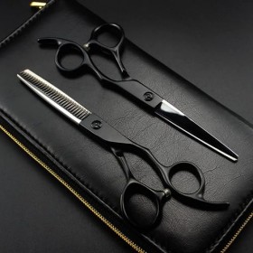 Ciseaux de coupe de cheveux, 6 pouces professionnels 440c ciseaux de cheveux coupés en acier coupe outils de barbier coupe de